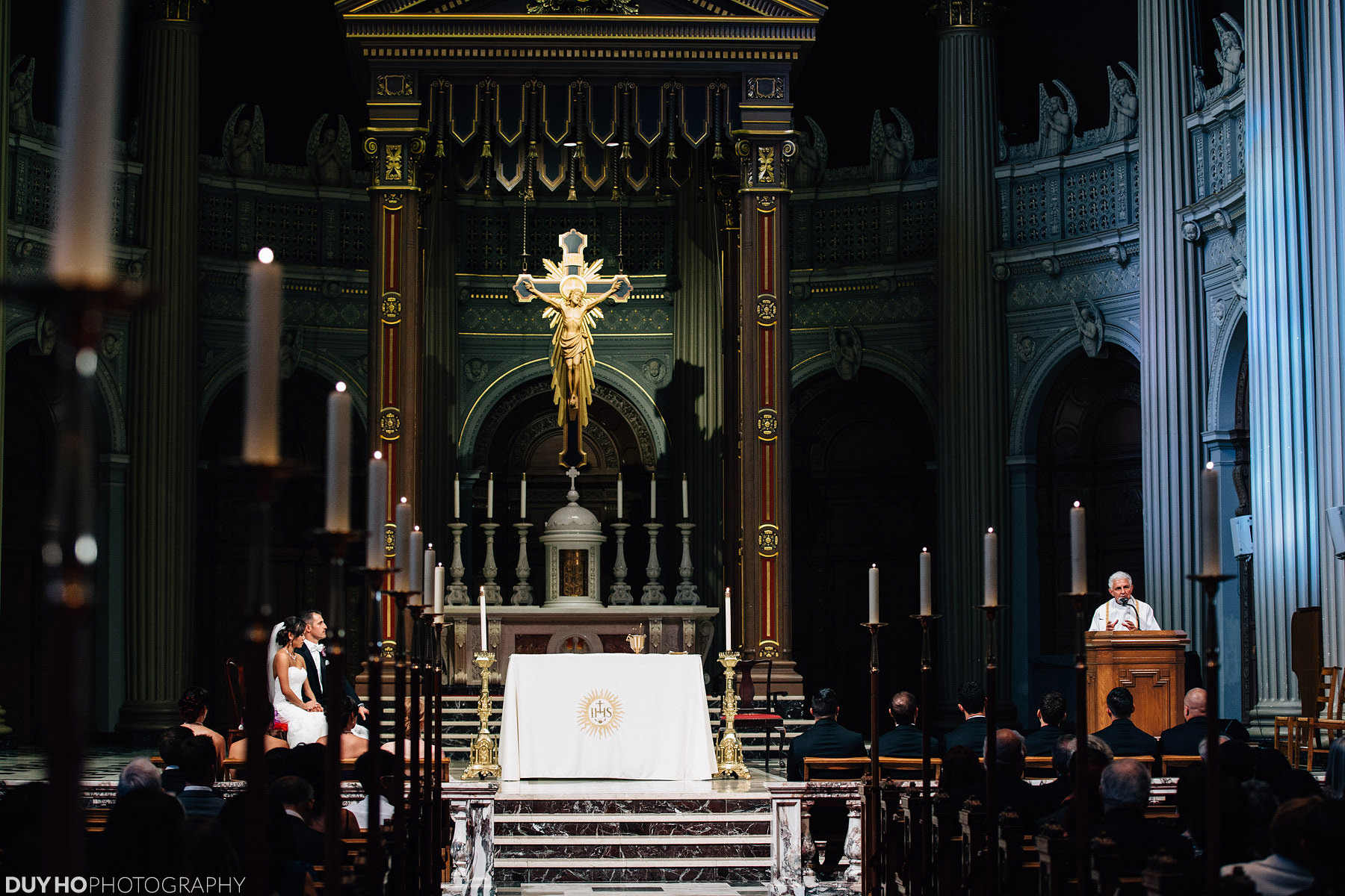 st ignatius cathedral wedding photo