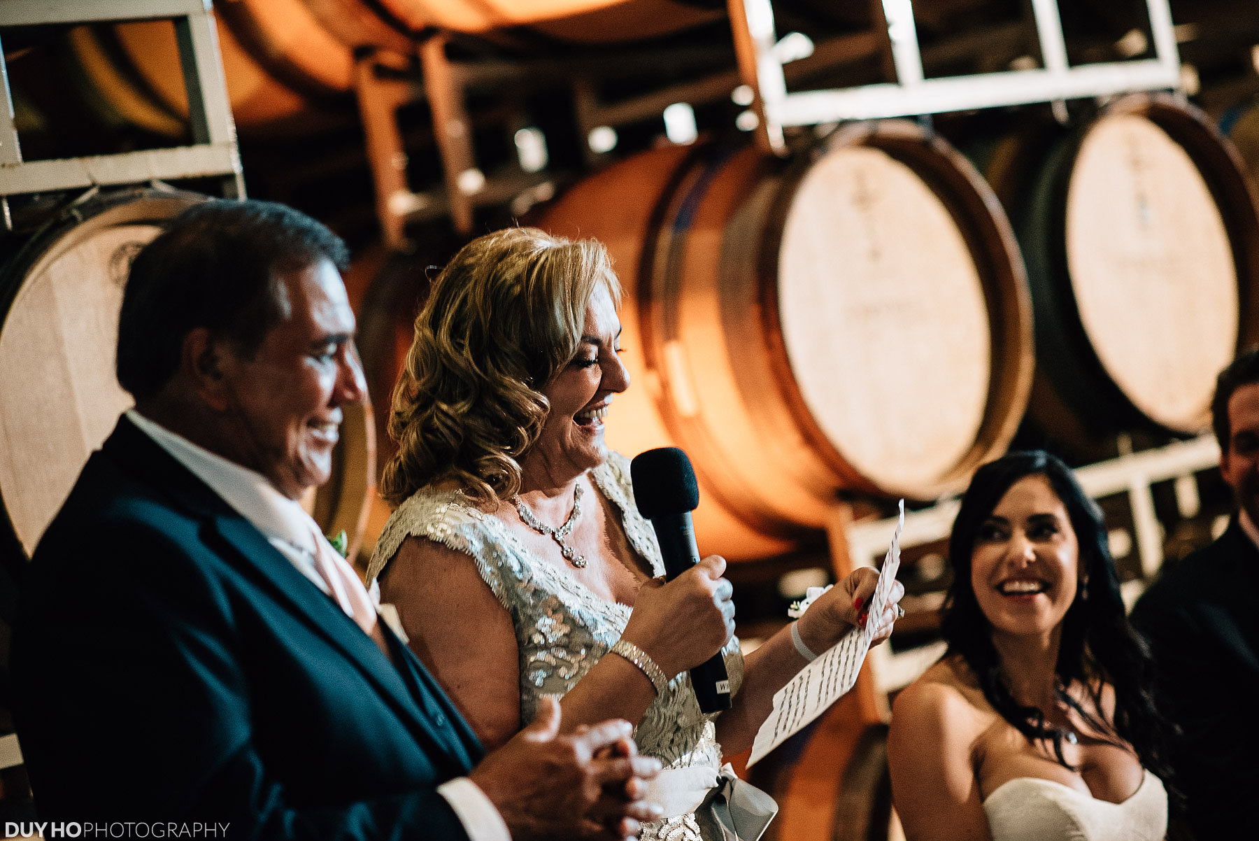 stryker sonoma winery barrel room wedding photo
