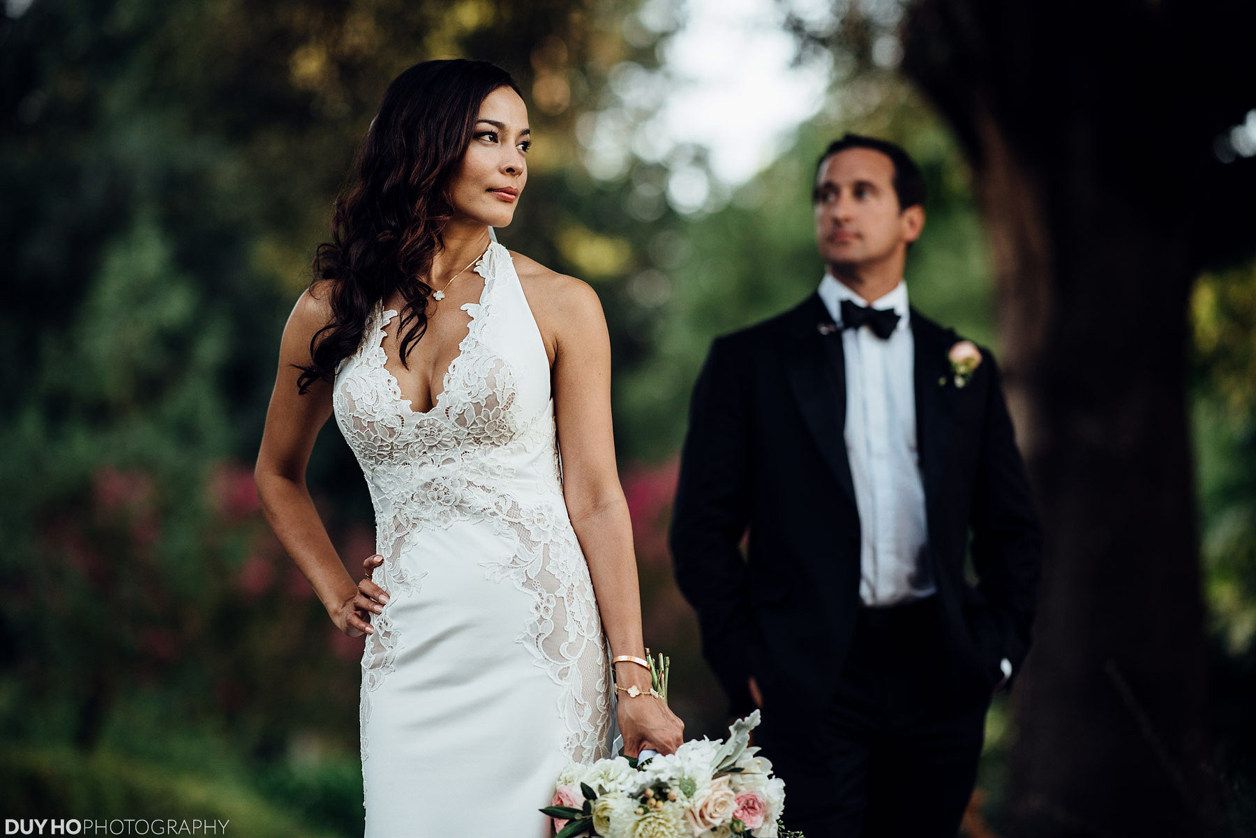 Bride and Groom Portrait at Madrona Manor Hotel Photo