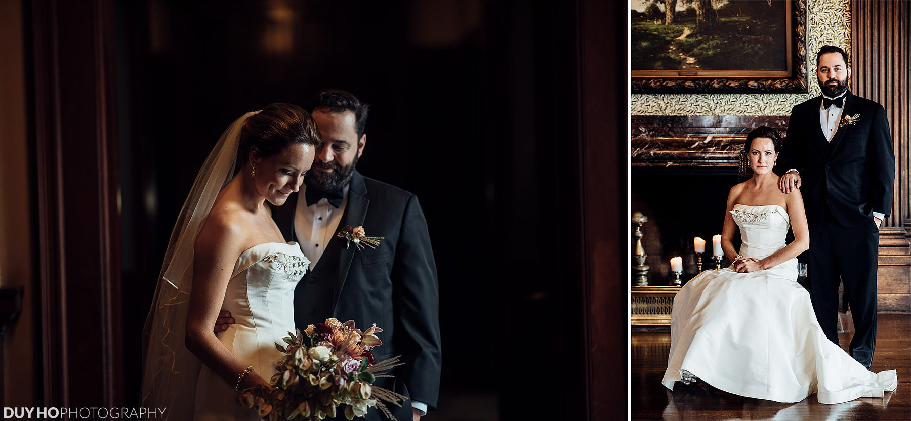 Bride & Groom Portrait University Club SF Wedding