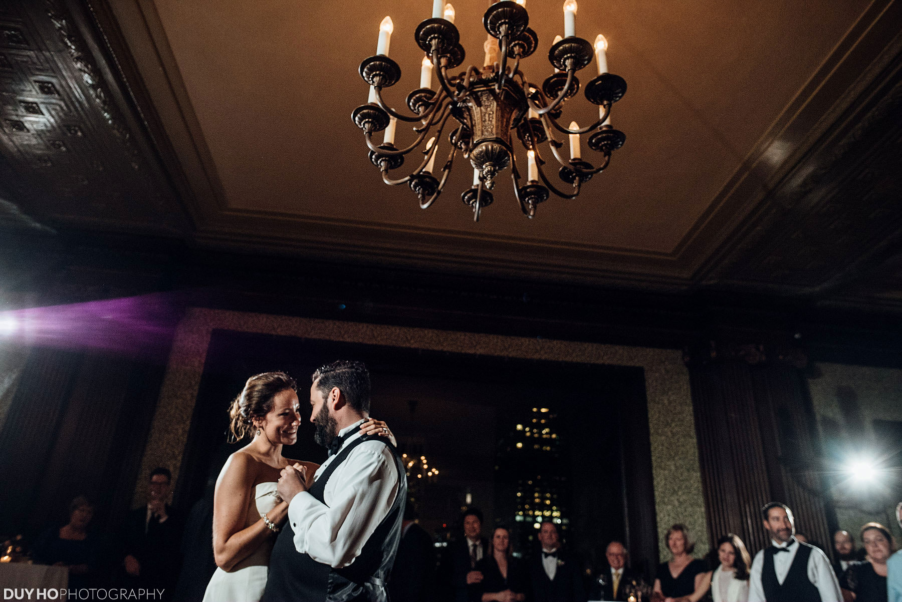 Reception at University Club SF Wedding Photo