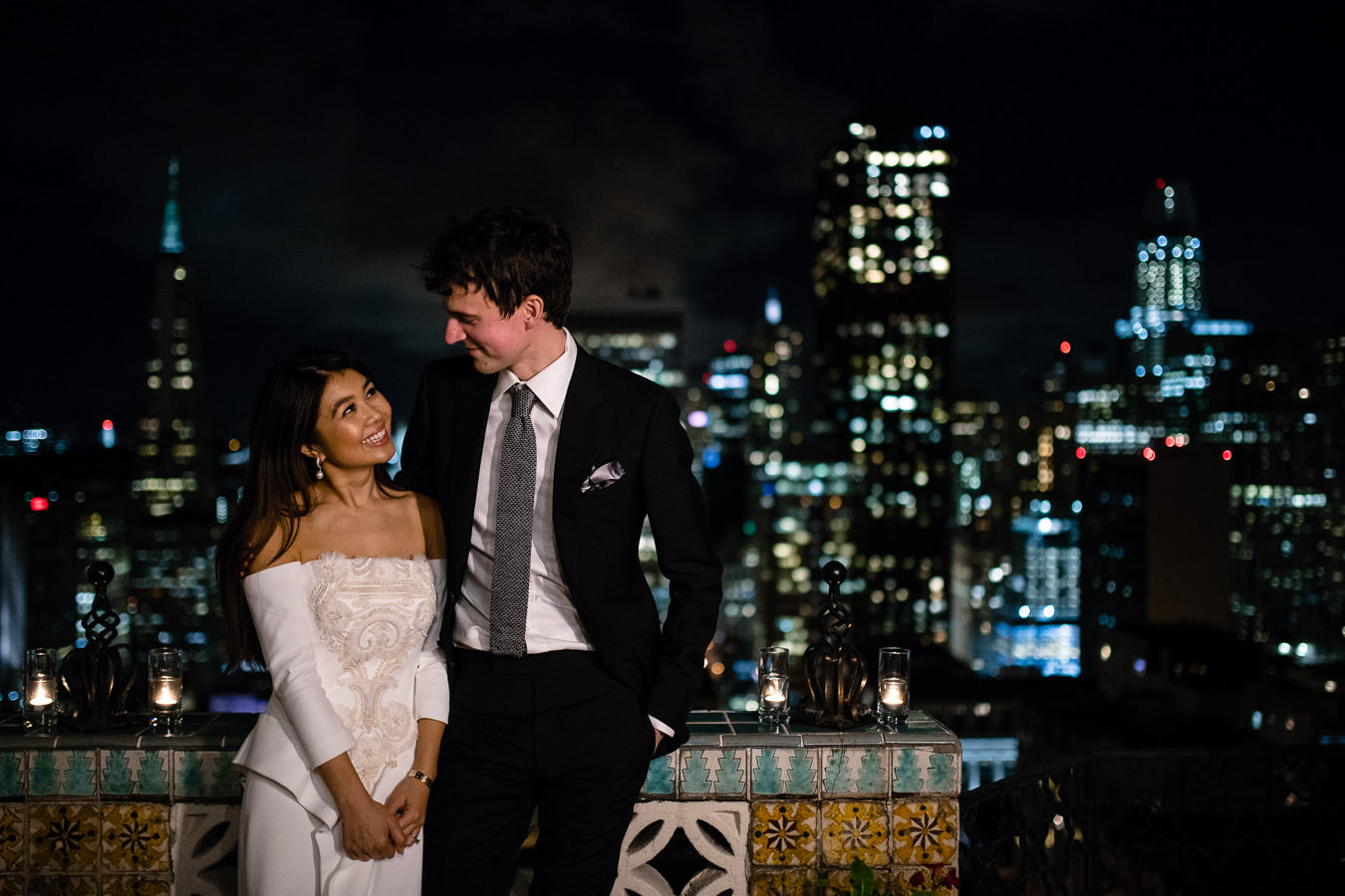 Flood Mansion Wedding Photo by Duy Ho // Fairmont Penthouse Rehearsal Dinner