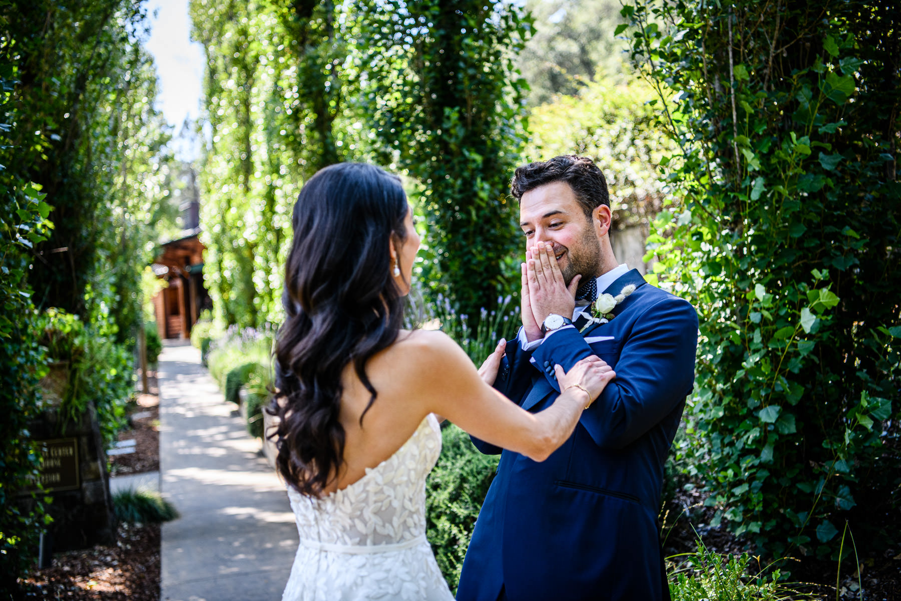 First Look at Calistoga Ranch Wedding by Duy Ho