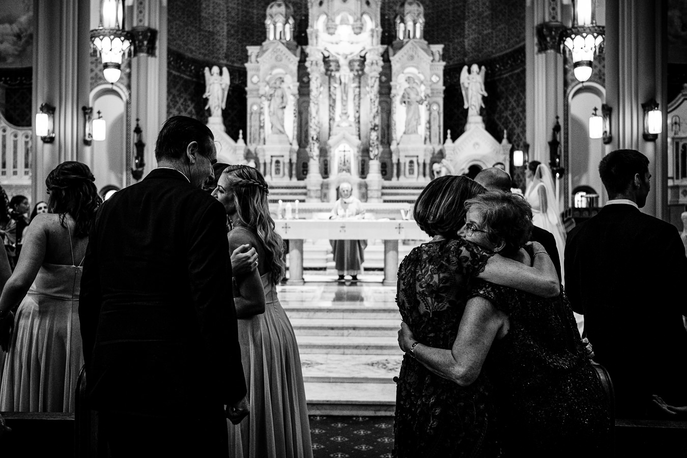 Olympic Club Lakeside Wedding Photo - Ceremony at St. Peter & Paul Cathedral