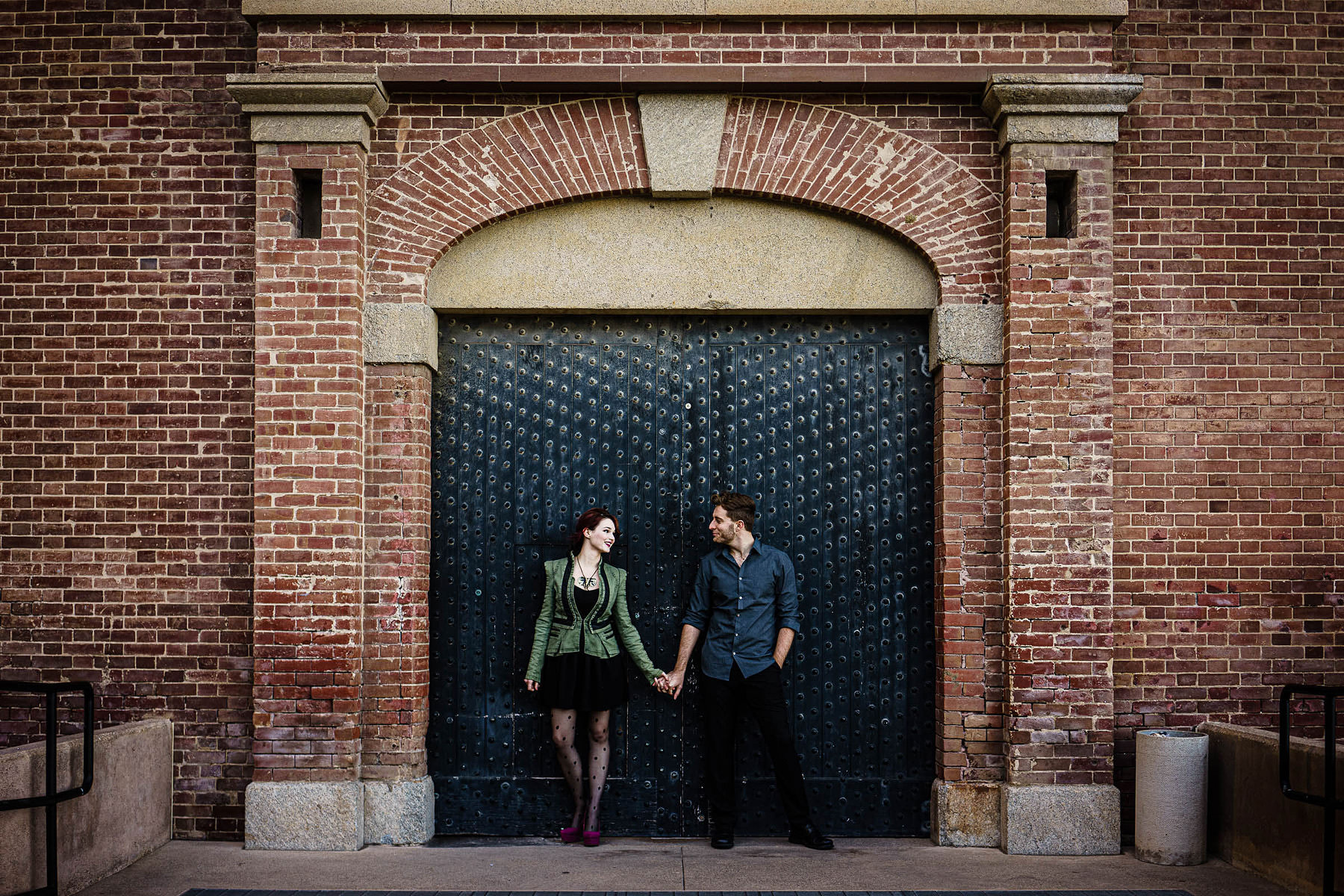 Engagement Photo at Fort Point