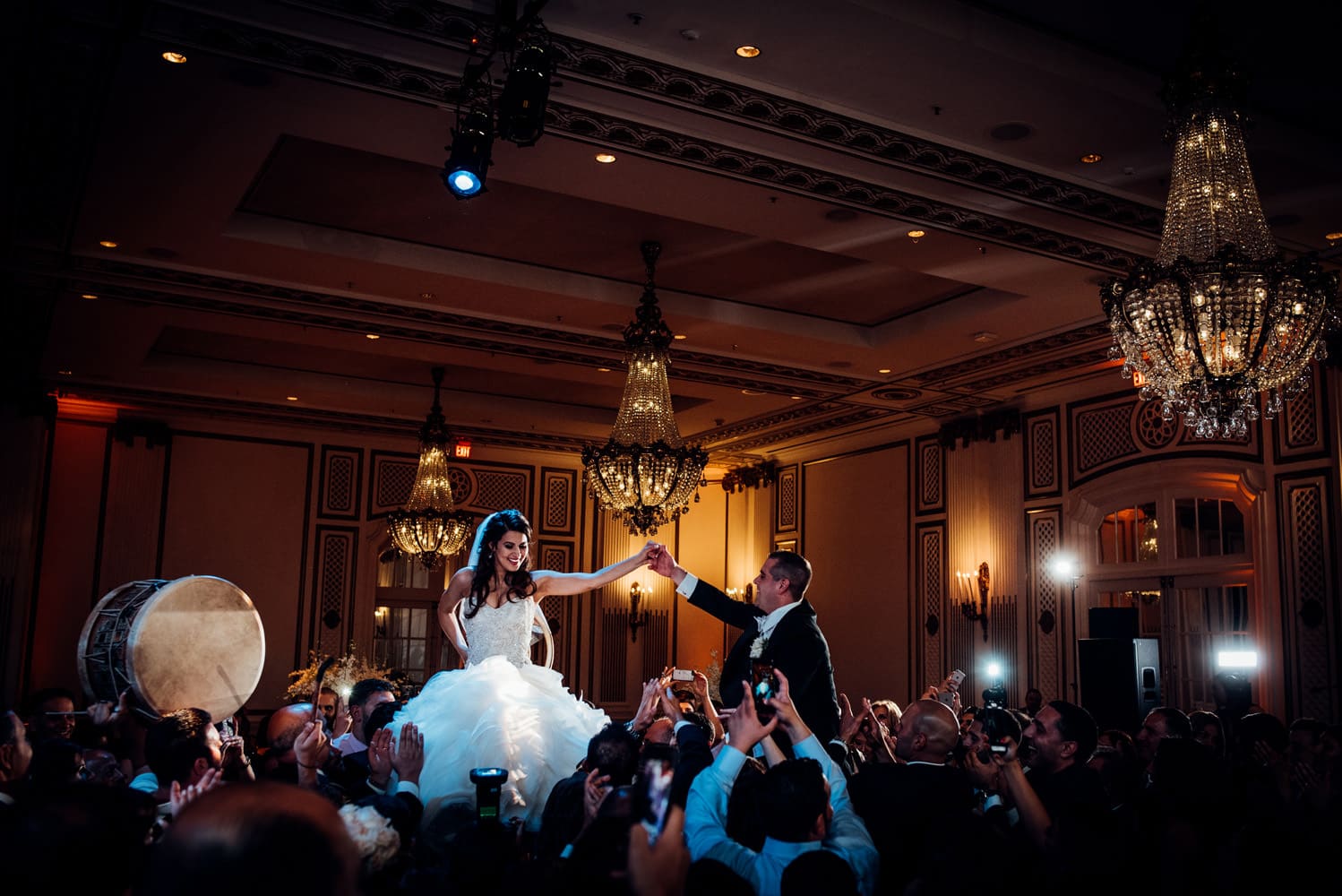 Palace Hotel Wedding Photo in Grand Ballroom