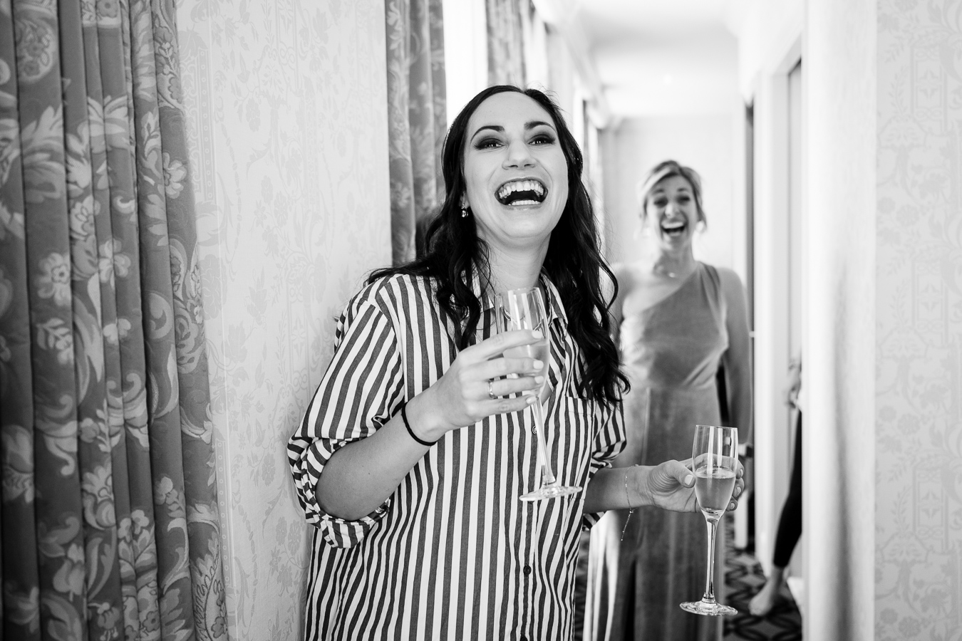 Bridal preparation at hotel — Corinna and Matthew's San Francisco wedding at Julia Morgan Ballroom