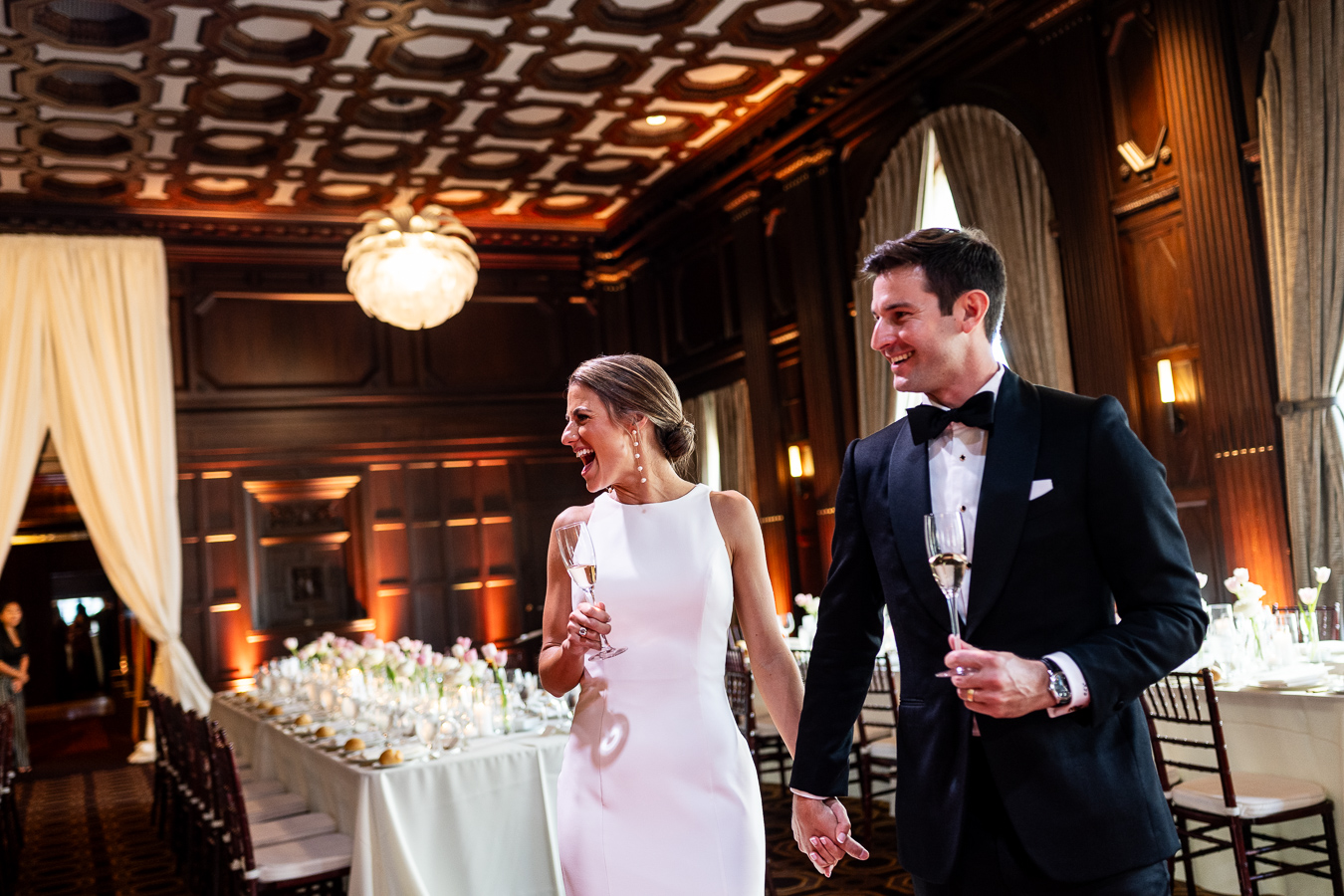 Wedding ceremony moment at the Merchants Exchange — classic San Francisco wedding photography by Duy Ho