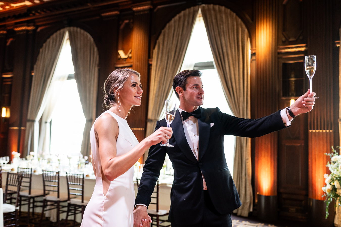 Wedding ceremony moment at the Merchants Exchange — classic San Francisco wedding photography by Duy Ho