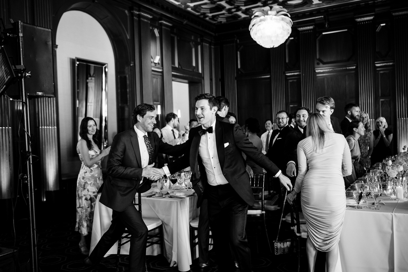 Wedding ceremony moment at the Merchants Exchange — classic San Francisco wedding photography by Duy Ho