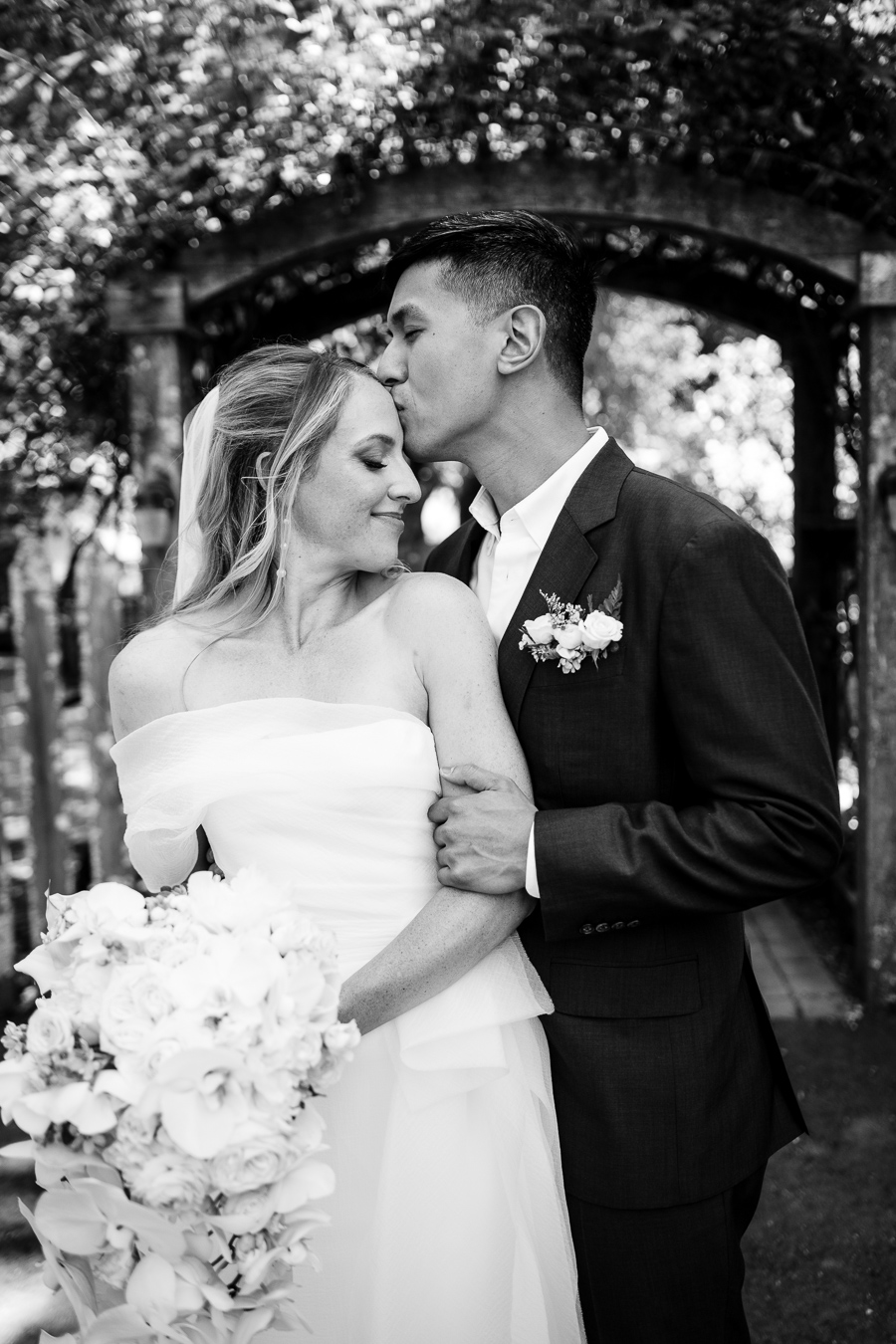 Bride and groom among Sonoma County vineyards at Ru's Farm