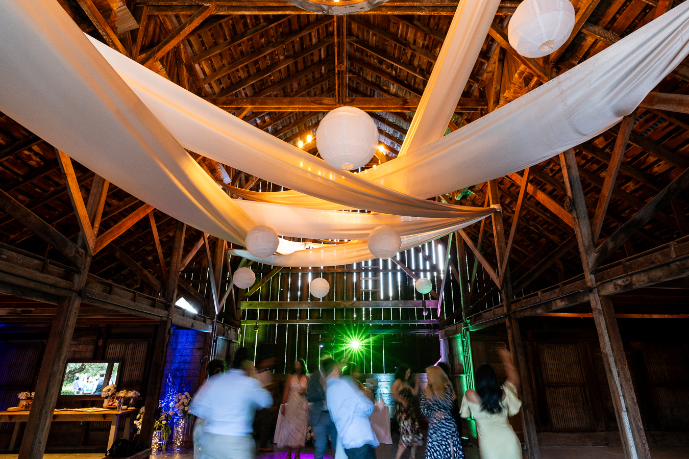 Wedding reception dancing at Ru's Farm Healdsburg CA