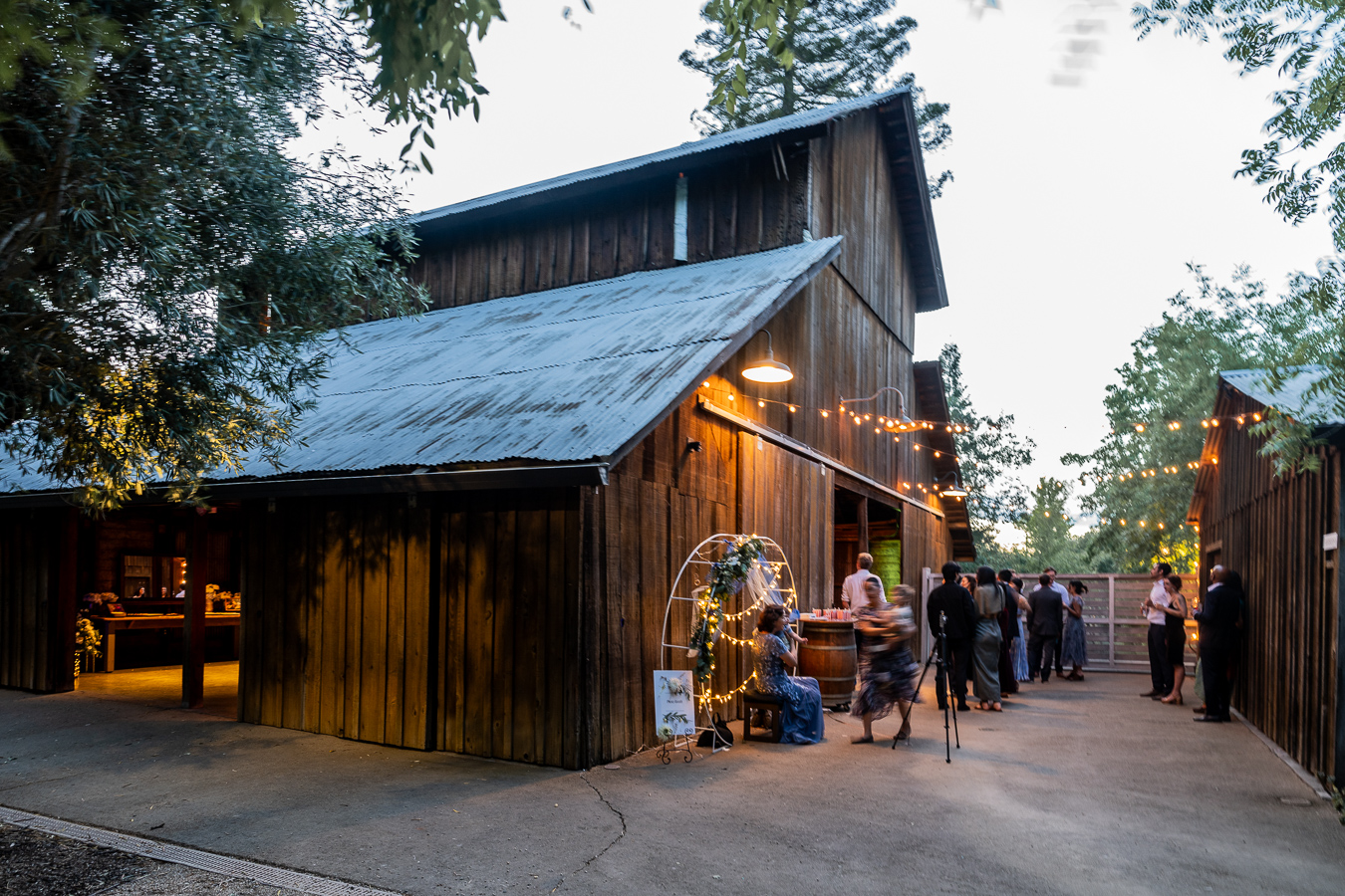 Reception dancing at Ru's Farm wedding Healdsburg CA