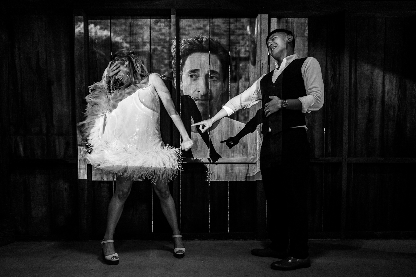 Fun at Ru's Farm wedding reception Healdsburg