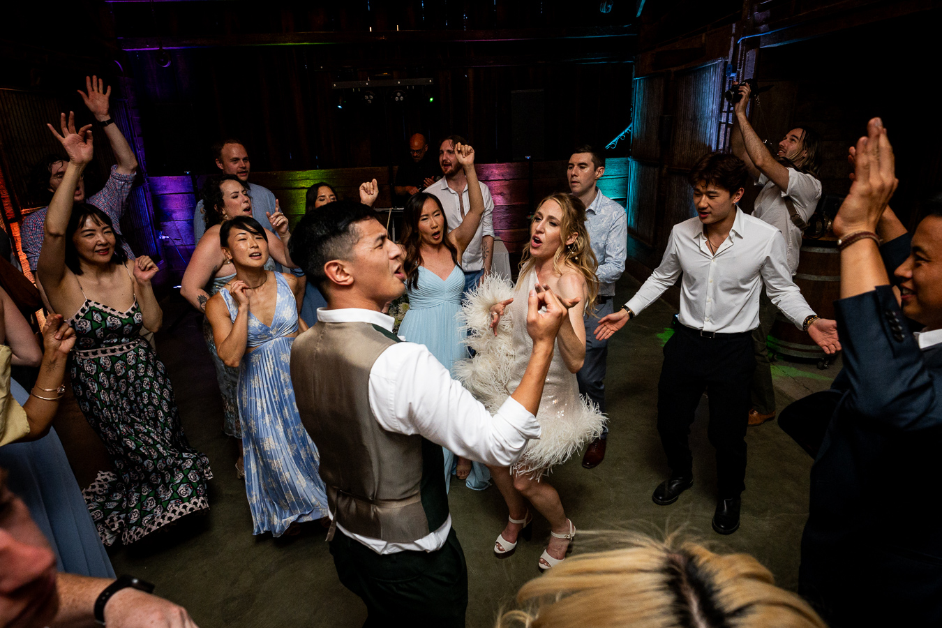 Couple at night at Ru's Farm wedding Healdsburg Sonoma