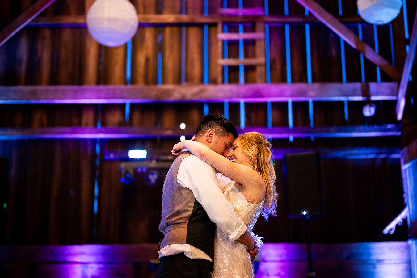 Bubble exit at Ru's Farm wedding Healdsburg CA