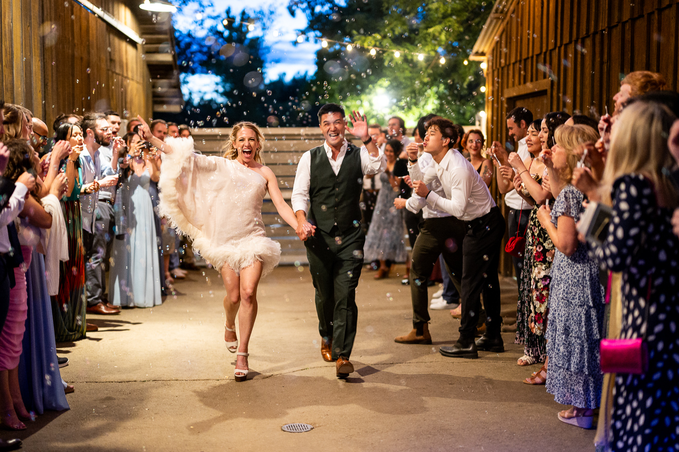 Wedding send-off at Ru's Farm Healdsburg Sonoma County