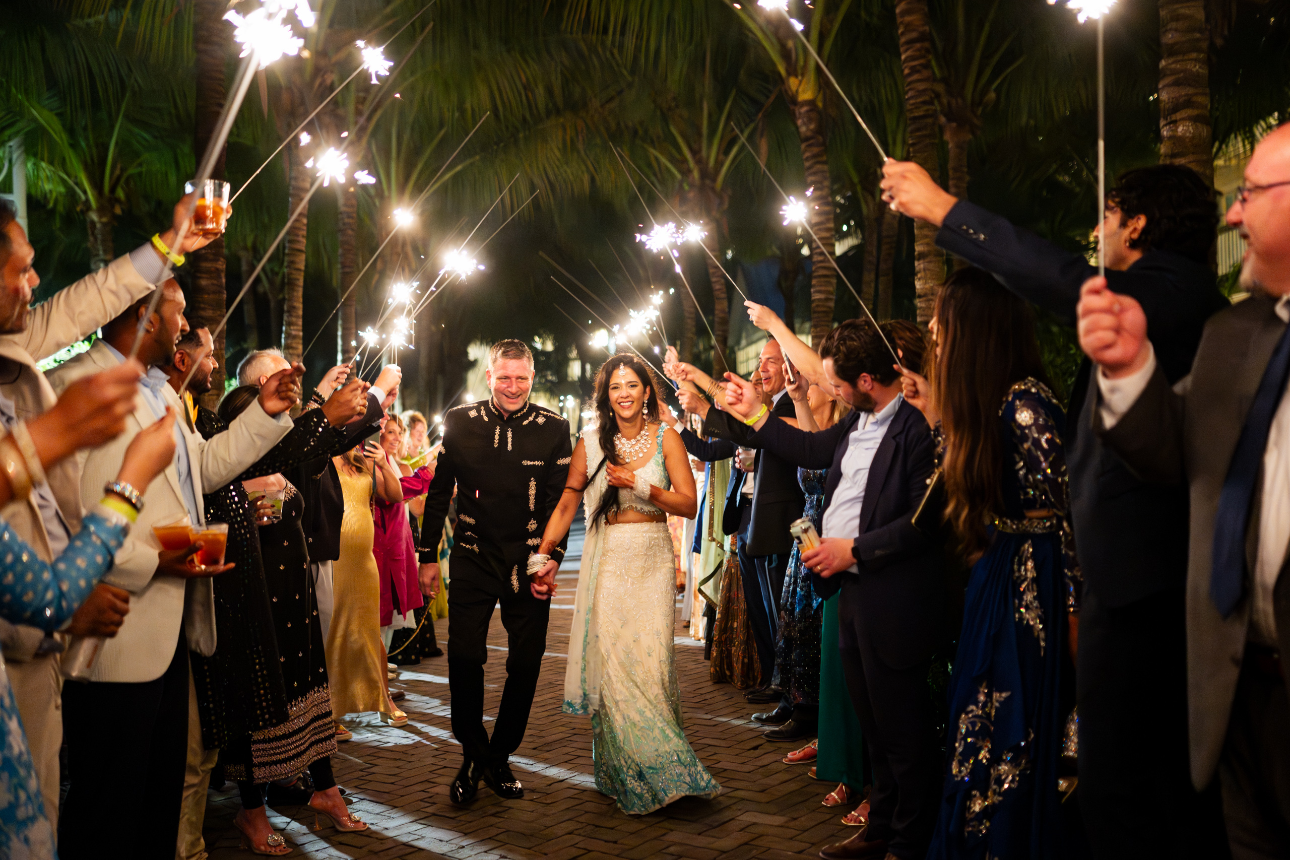 Silhouette of a couple at an Isla Bella Beach Resort Wedding